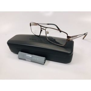 New Wide Guyz Brown COSTELLO Eyeglasses 59mm for The Stylish Large Man